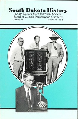 South Dakota History, volume 11 number 2