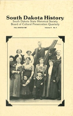 South Dakota History, volume 11 number 4