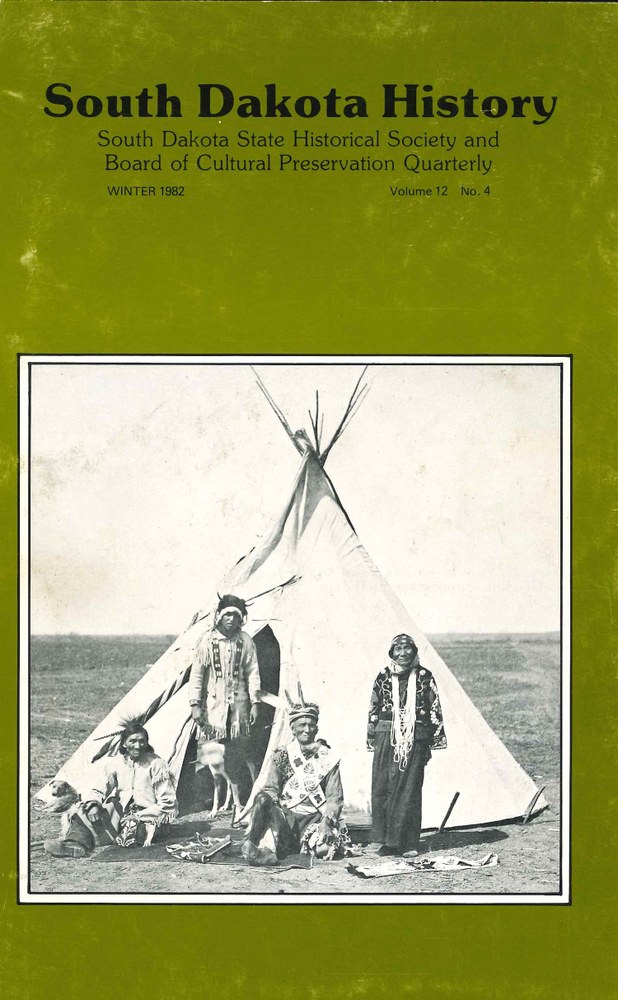 South Dakota History, volume 12 number 4