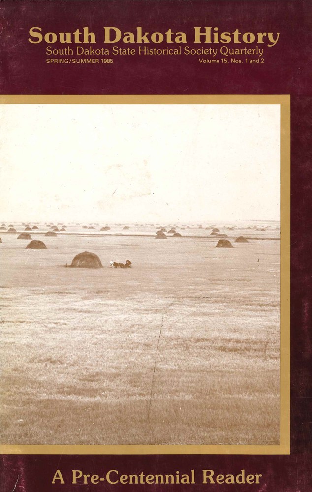 South Dakota History, volume 15 number 1