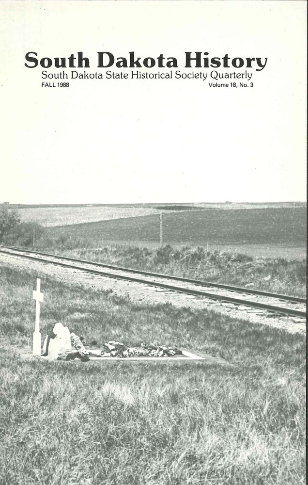 South Dakota History, volume 18 number 3