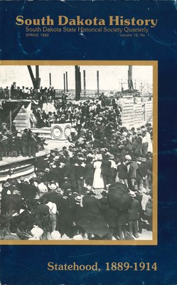 South Dakota History, volume 19 number 1