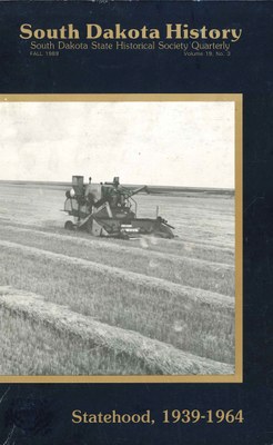 South Dakota History, volume 19 number 3