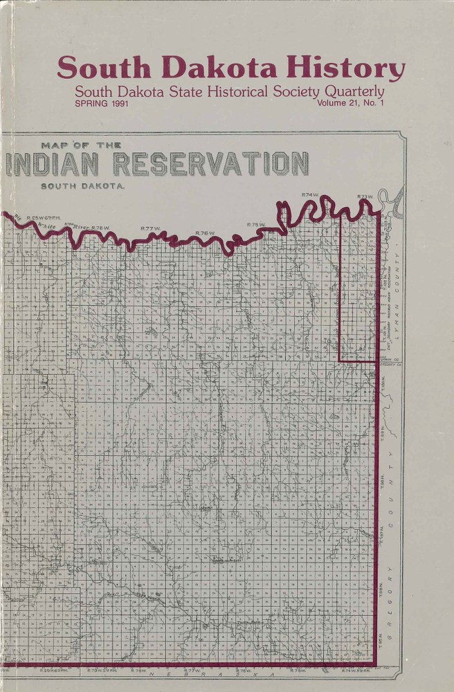 South Dakota History, volume 21 number 1