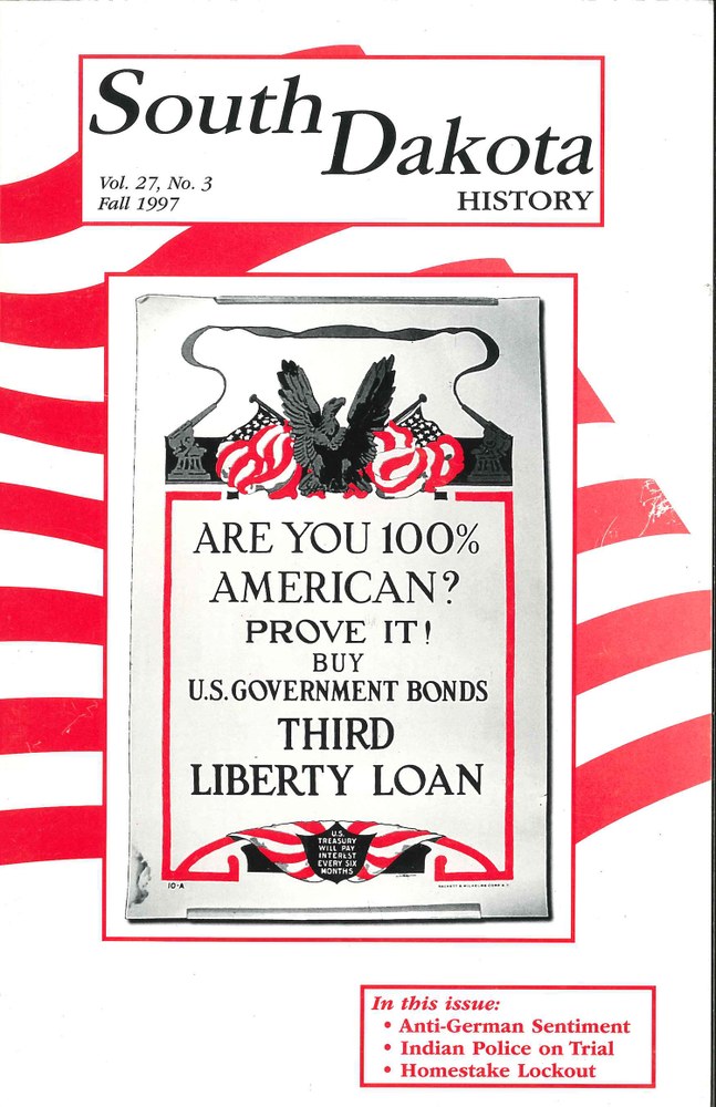 South Dakota History, volume 27 number 3
