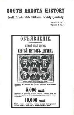 South Dakota History, volume 3 number 1