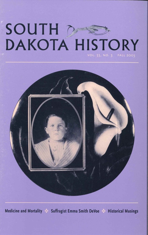 South Dakota History, volume 33 number 3