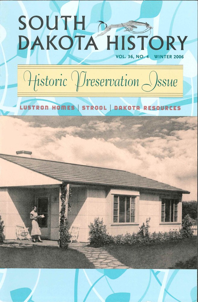 South Dakota History, volume 36 number 4